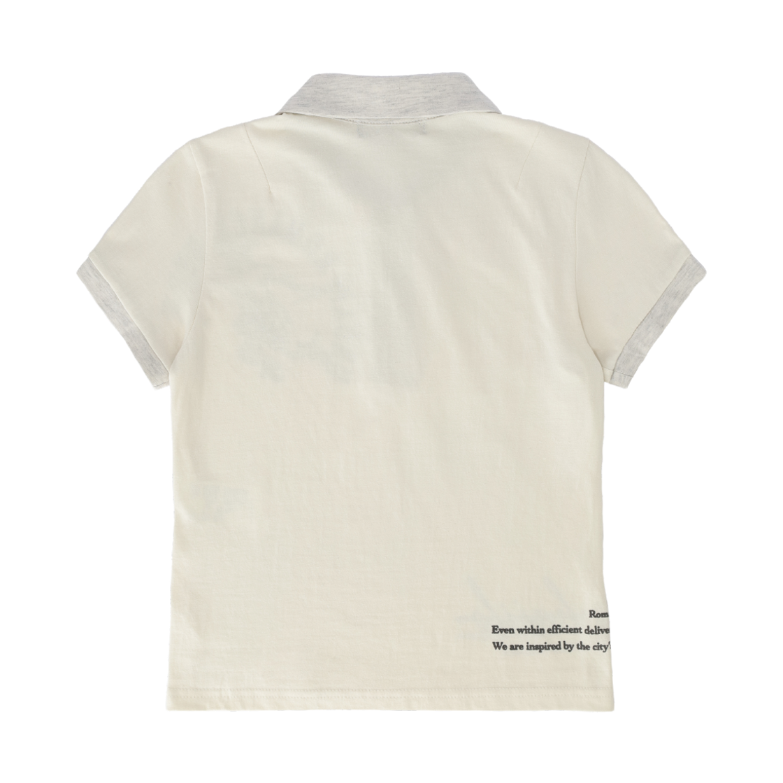 헤일로 틸티드 카라 티 웜 크림(HAiiLO Tilted Collar Tee Warm Cream) - 2