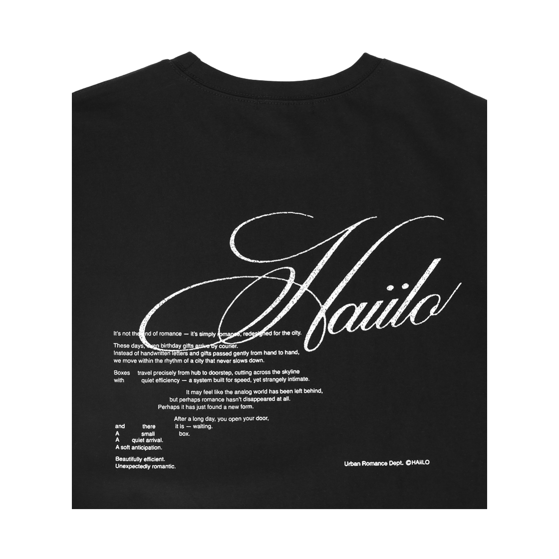 헤일로 시티 마일 티 스탬프 블랙(HAiiLO City Mile Tee Stamp Black) - 3
