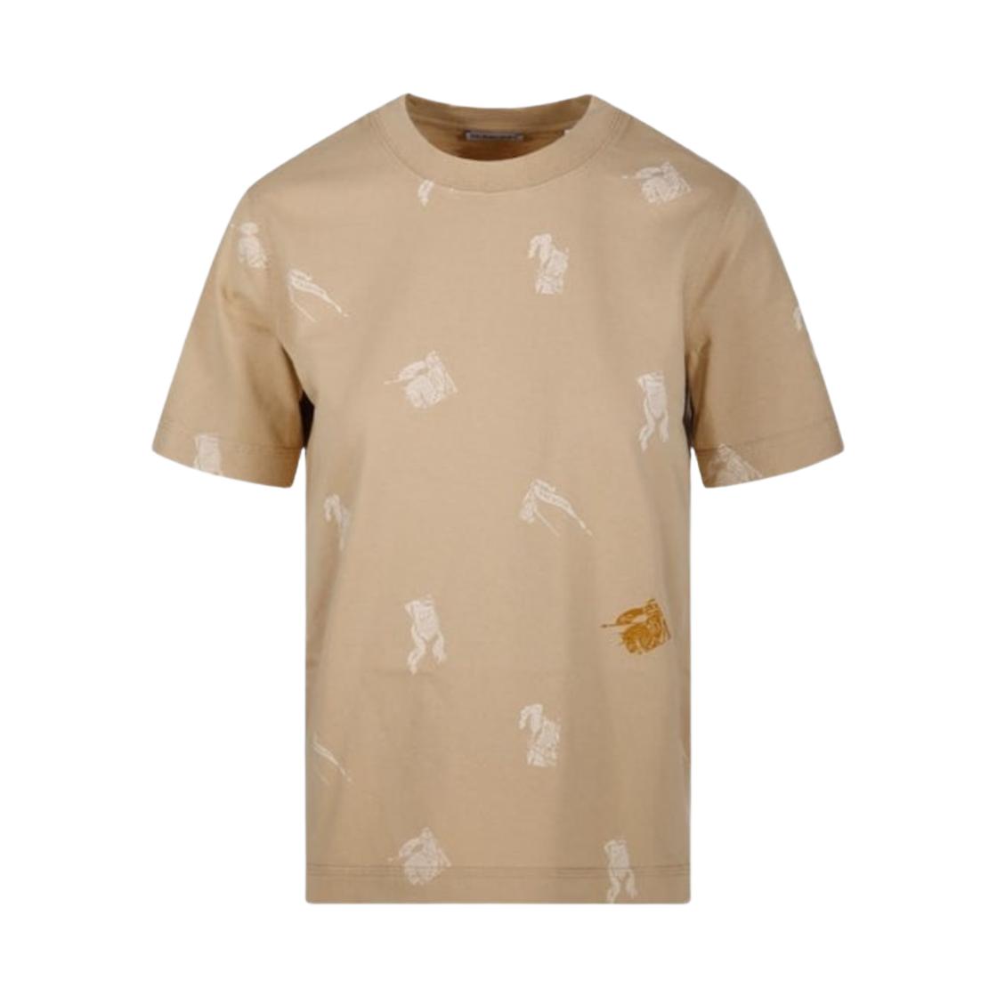 8092932 FLAX 24F [25% 쿠폰] (W) Burberry Equestrian Knight Cotton T-Shirt Flax
