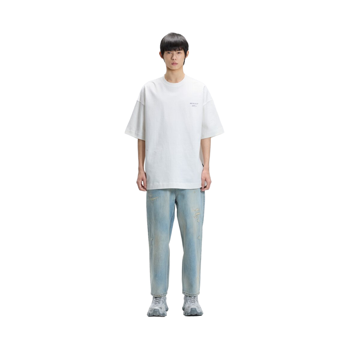 준지 x 아루타 수프 세미오버핏 숏슬리브 화이트(JUUN.J x ARUTA SOUP Semioverfit Short Sleeve White) - 2