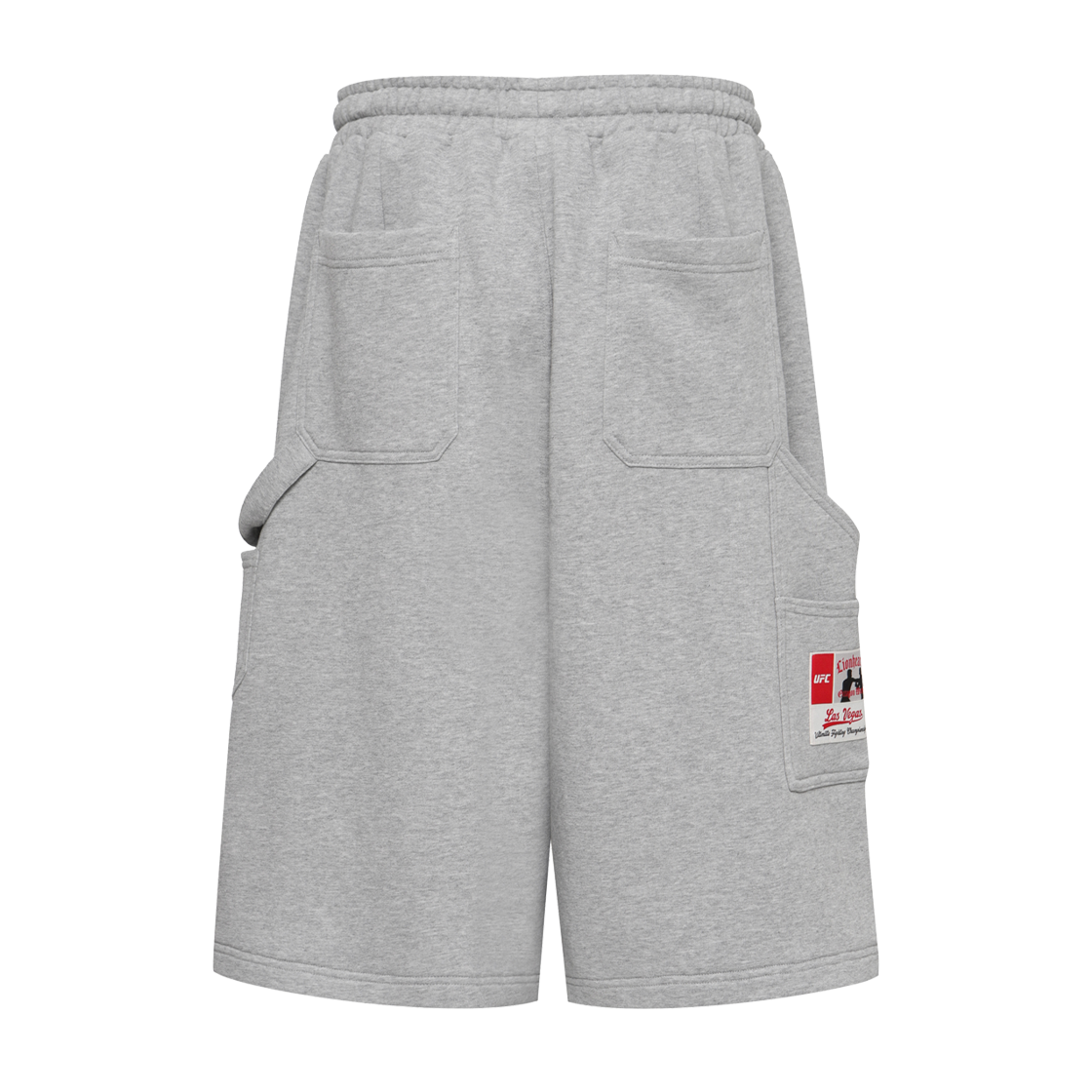 유에프씨 스포츠 카펜더 메가핏 버뮤다 쇼츠 멜란지 그레이 U2SPX3301MG(UFC SPORT Carpenter Mega Oversized Fit Bermuda Shorts Melange Grey) - 3
