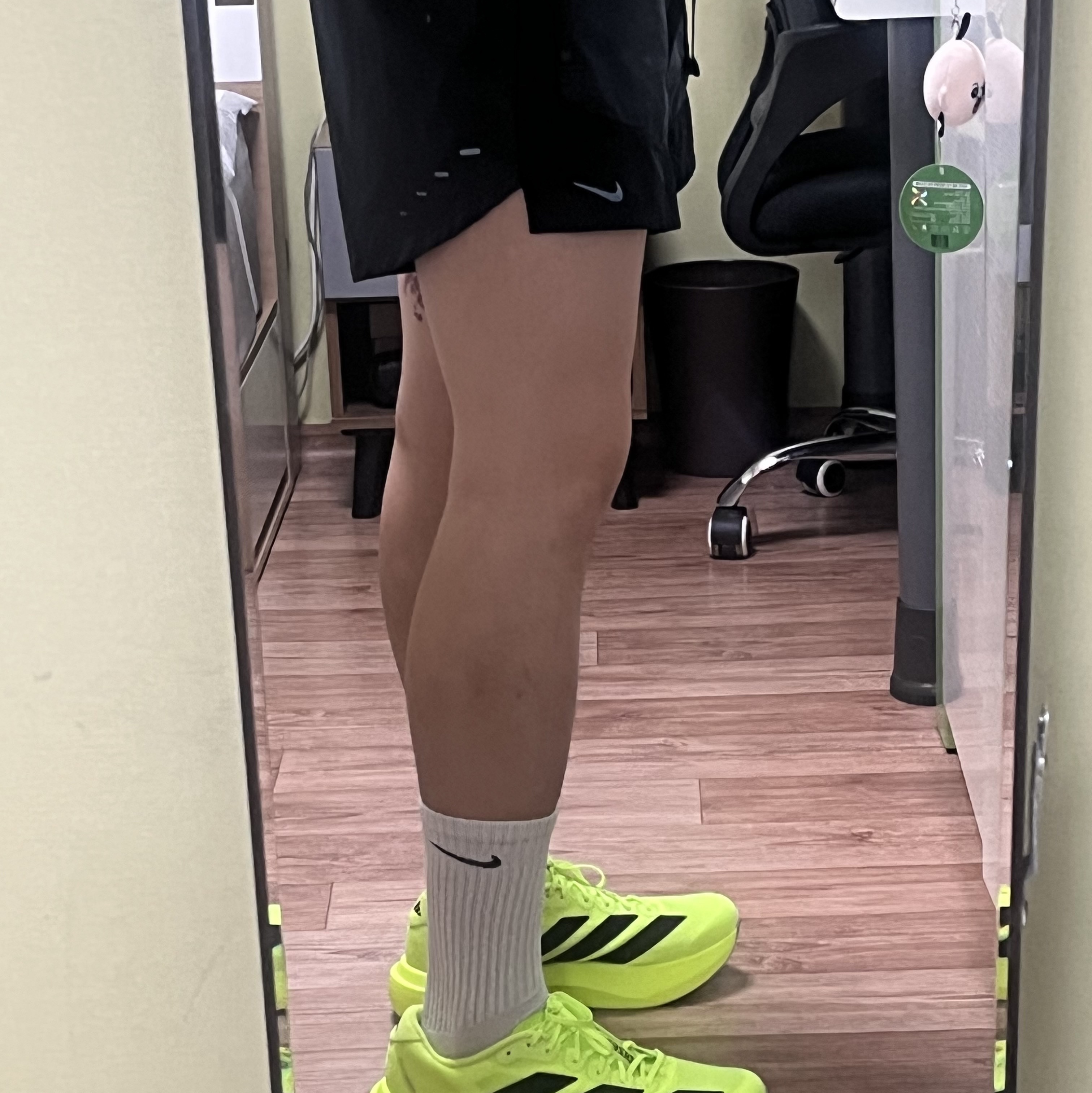 Adidas Adizero EVO SL Lucid Lemon Core Black 착용 스타일 - 3