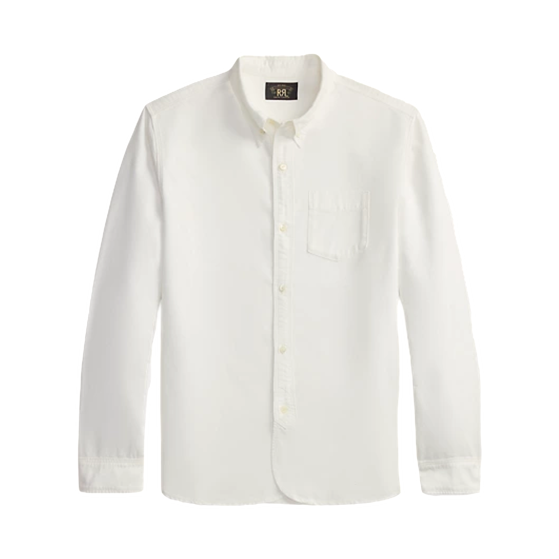 100078196 Double RL Selvedge-Detail Oxford Workshirt White
