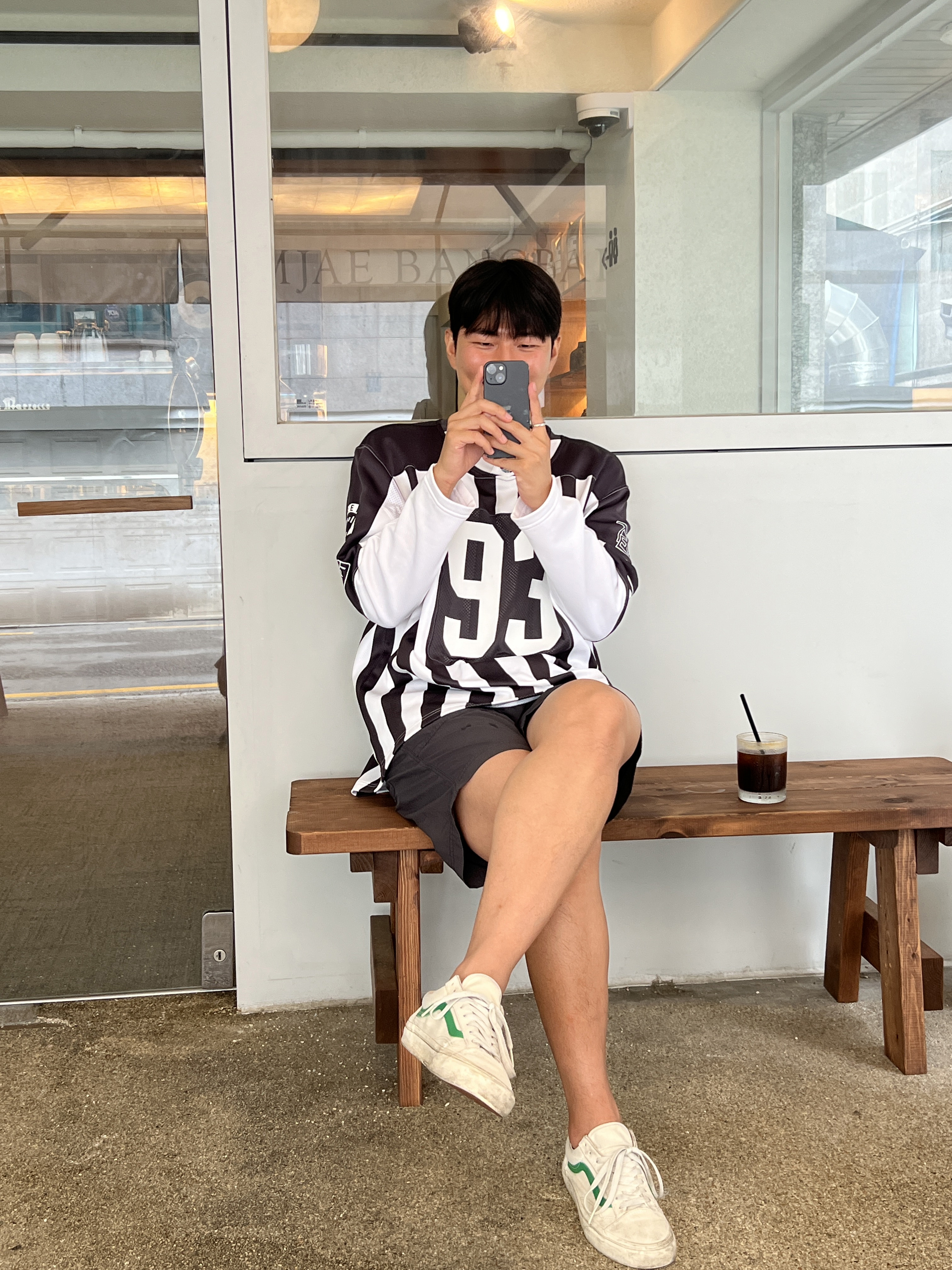 Vans Style 36 Marshmallow Jolly Green 착용 스타일 - 1