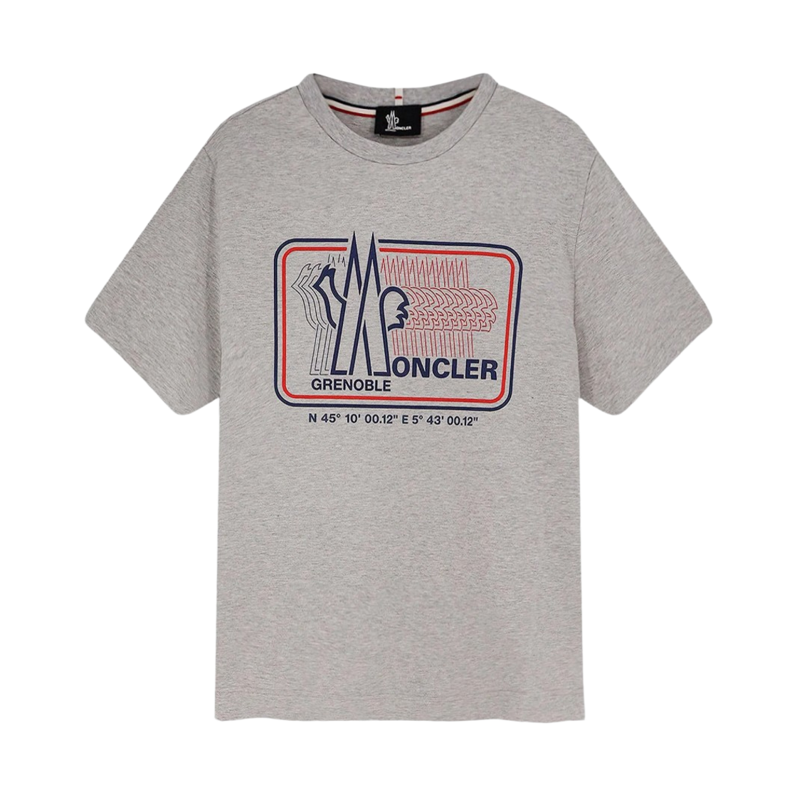 8C00009 8790F 986 26S [25% 쿠폰] Moncler Logo Cotton Blend T-Shirt Gray - 26SS