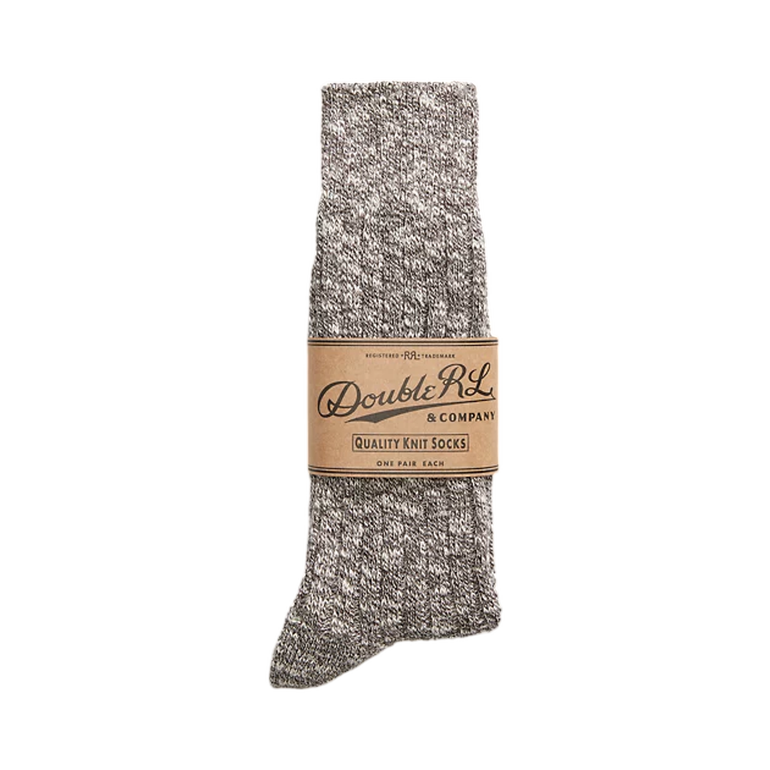 더블알엘 말드 스트레치 코튼 블렌드 삭스 다크 브라운(Double RL Marled Stretch Cotton-Blend Socks Dark Brown) - 2