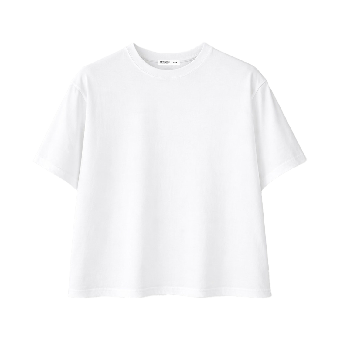 26072703 MydeepblueMemories Mydeep Crop T-Shirts White