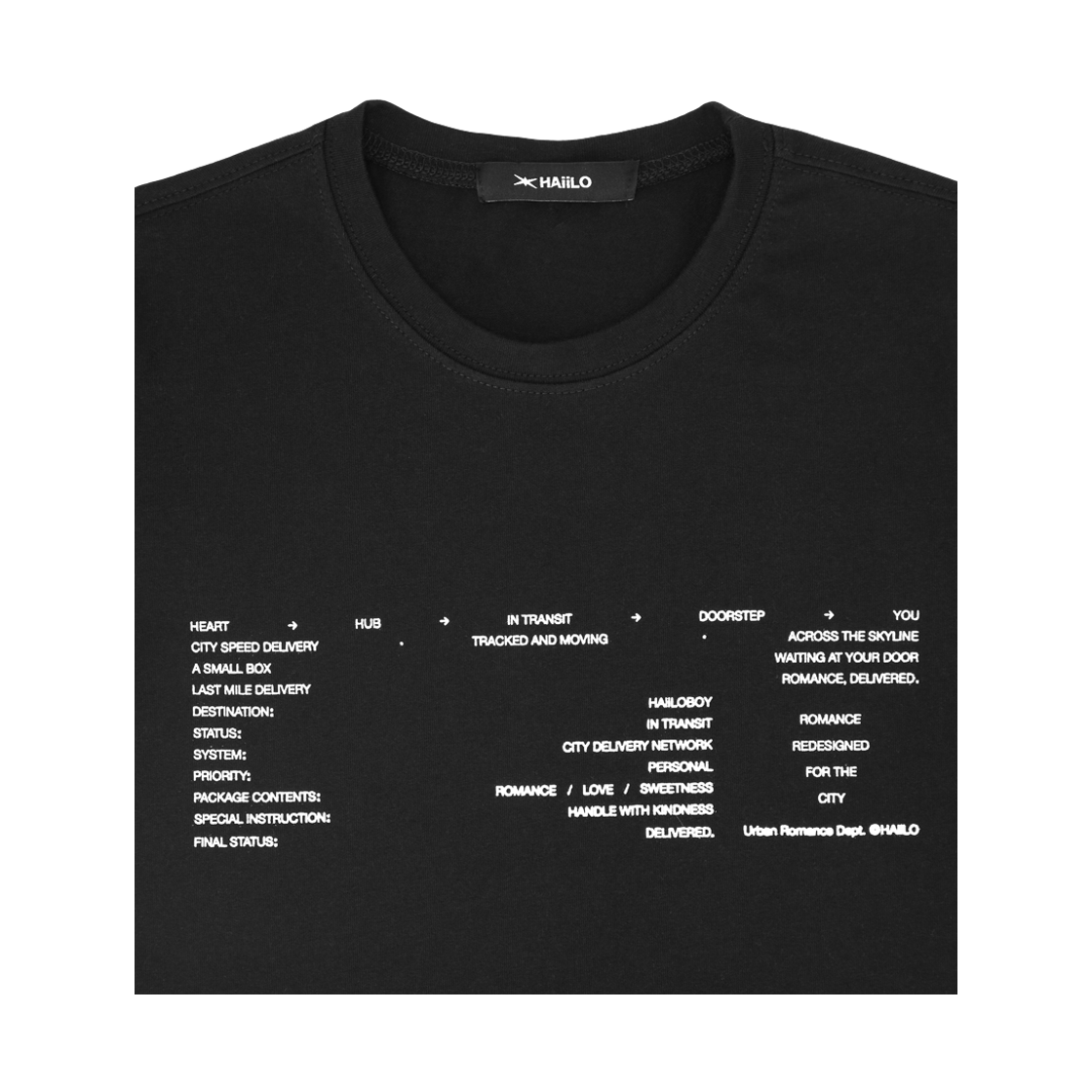 헤일로 시티 마일 티 스탬프 블랙(HAiiLO City Mile Tee Stamp Black) - 4