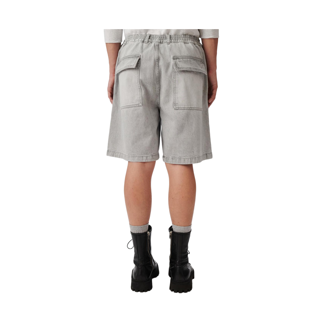 이로 아리아 데님 퍼티그 숏츠 그레이(Iro ARRYA Denim Fatigue Shorts Gray) - 4