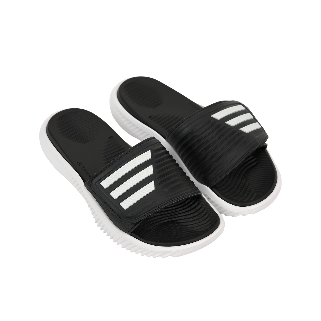 아디다스 알파바운스 슬라이드 코어 블랙 클라우드 화이트(Adidas Alphabounce Slide Core Black Cloud White) - 4