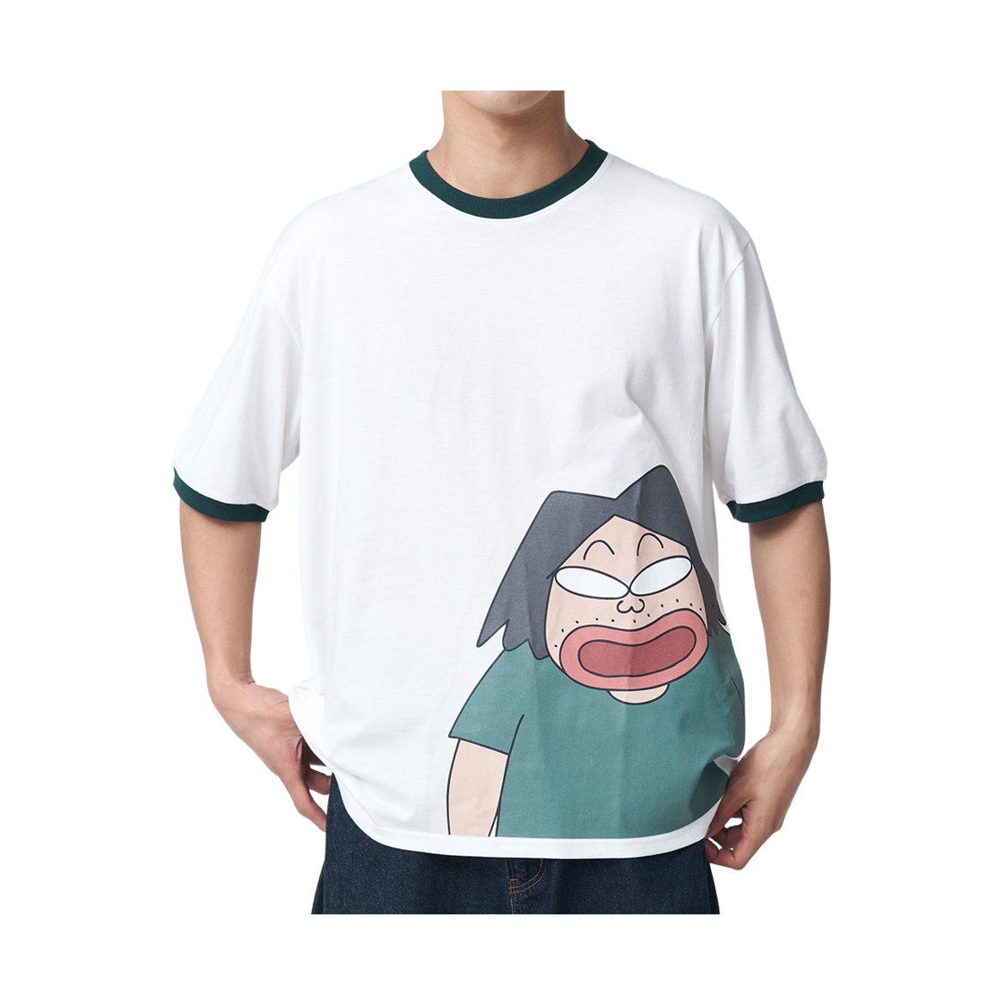 댄꼼마 짱구 오수 야광 반팔 티셔츠(DANCOMMA Crayon Shin-chan Osu Glow-in-the-Dark Short-Sleeve T-Shirt) - 5
