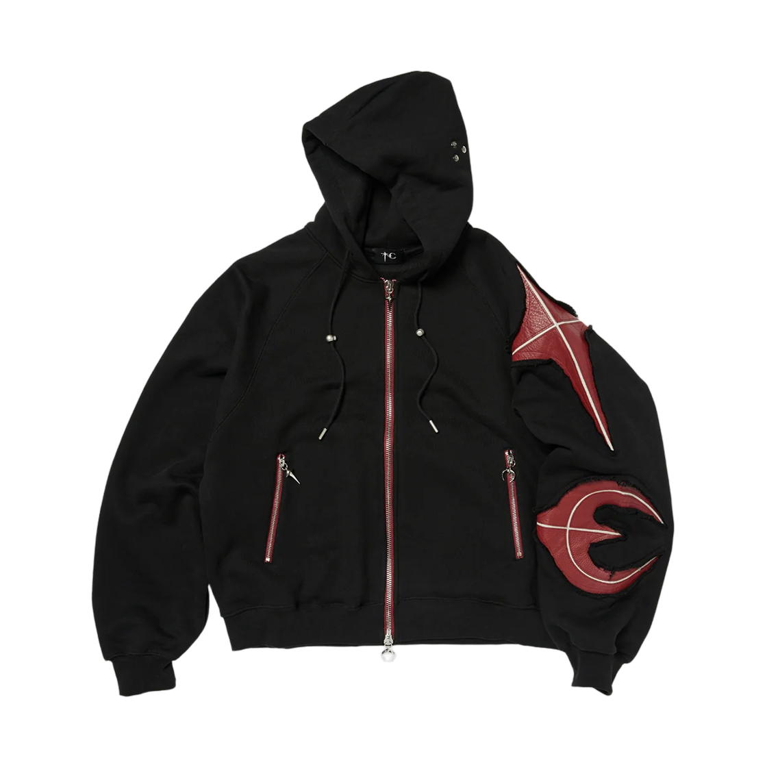 - Thug Club New Rock Zip-Up Hoodie Black