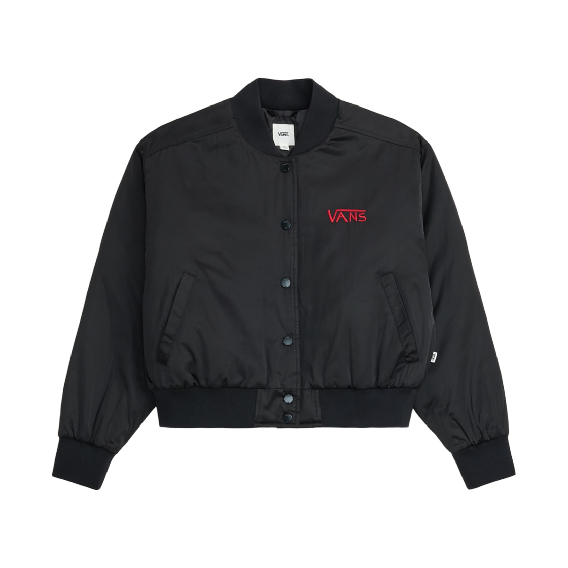 VN000TRZBLK Vans x Riroo Cropped Baseball Jacket Black
