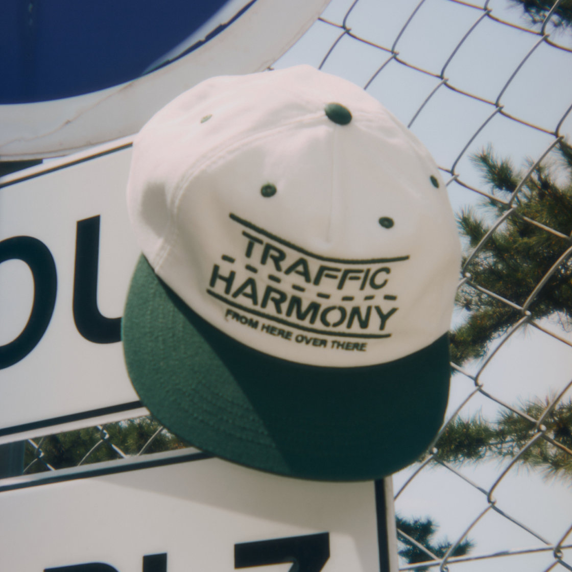 트래픽하모니 트래픽 라인 로고 트러커햇 아이보리&그린(Traffic Harmony Traffic Lane Logo Trucker Hat Ivory & Green) - 3