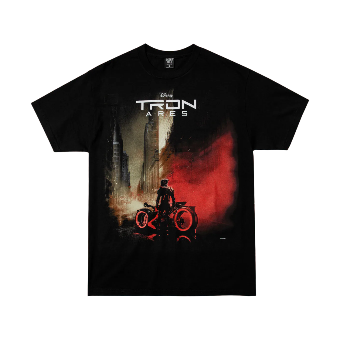 긱스 룰 x 트론: 아레스 실크스크린 프린팅 티셔츠 블랙(Geeks Rule x Tron: Ares Silkscreen Printing T-Shirt Black)