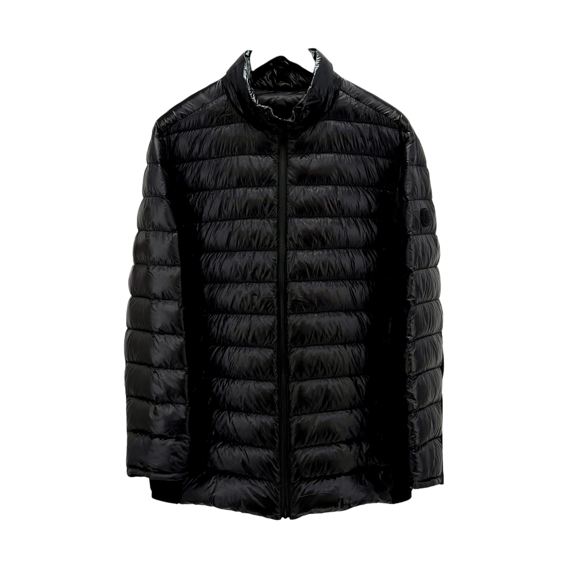 ITNU3RRNHN96 Moncler Black Patch Lightweight Puffer
