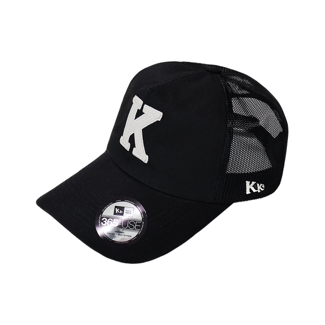 카미엔 x 코인서울 케이 로고 메쉬 캡 블랙(Kamien x Koin Seoul K Logo Mesh Cap Black) - 2