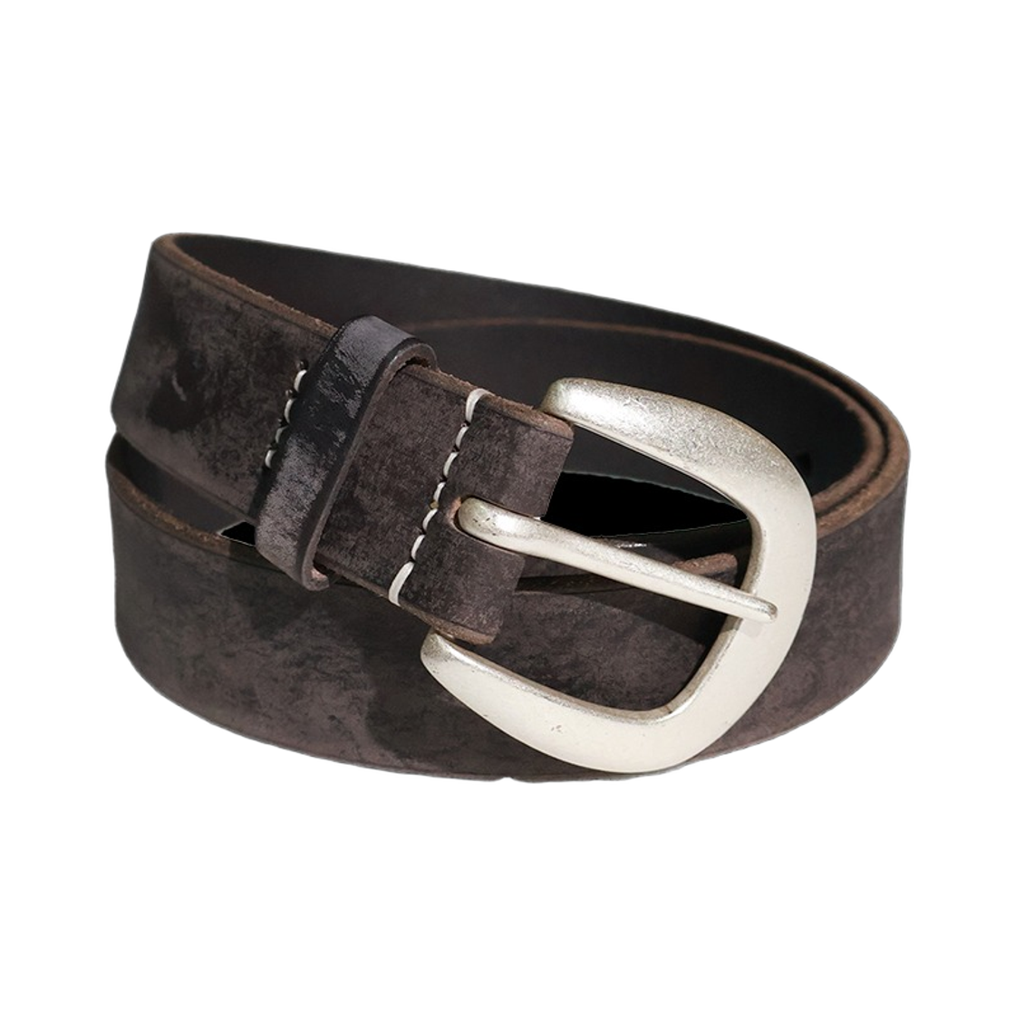 풀카운트 6210-9000 와일드 레더 벨트 블랙(Fullcount 6210-9000 Wild Leather Belt Black)