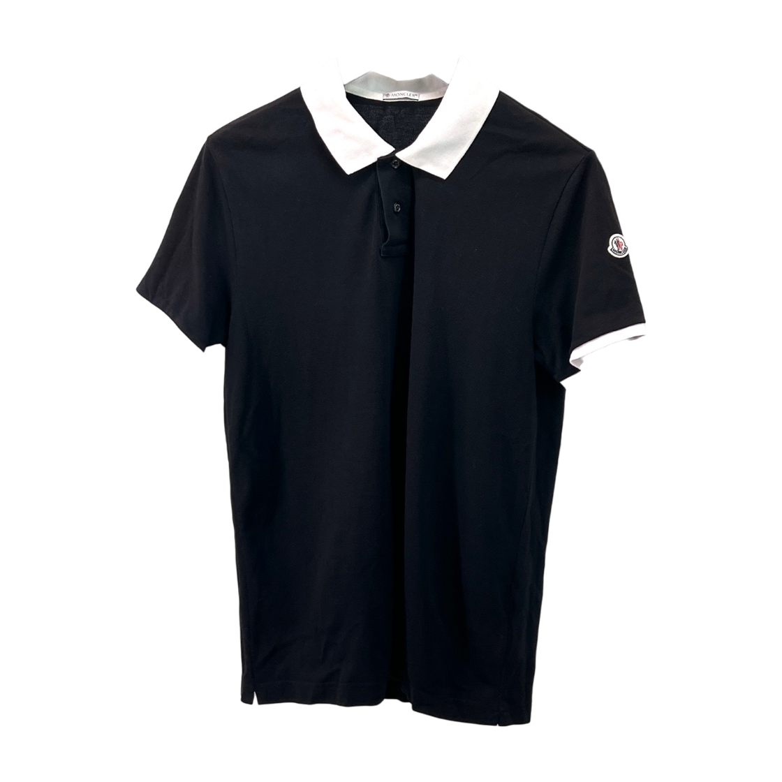 IT8O4GAE3T7V Moncler Short Sleeve Polo T-Shirt Navy