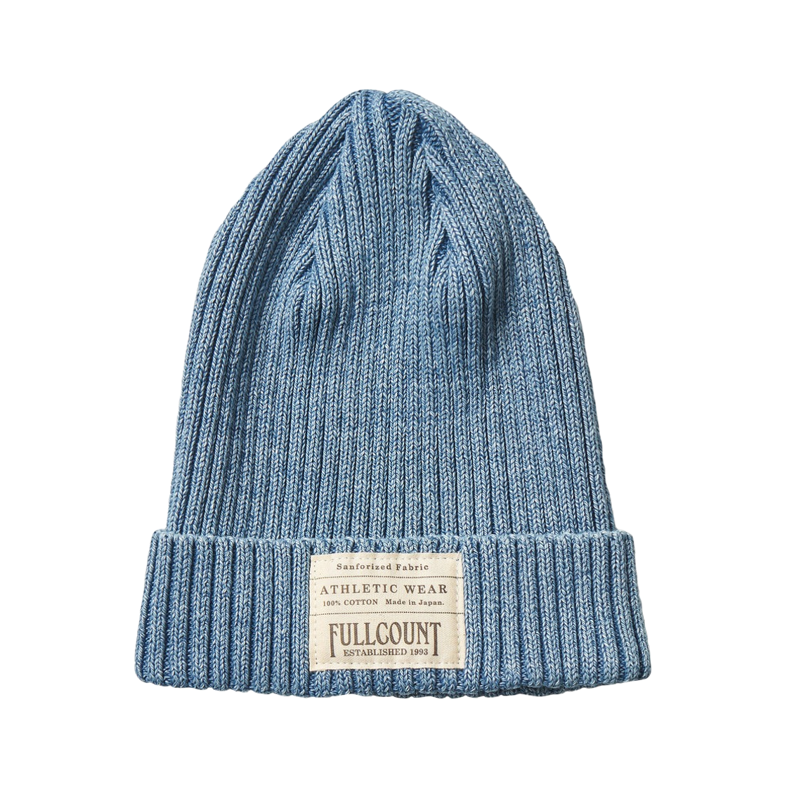 풀카운트 6817-7100 립드 워치 캡 페이드 인디고(Fullcount 6817-7100 Ribbed Watch Cap Fade Indigo)