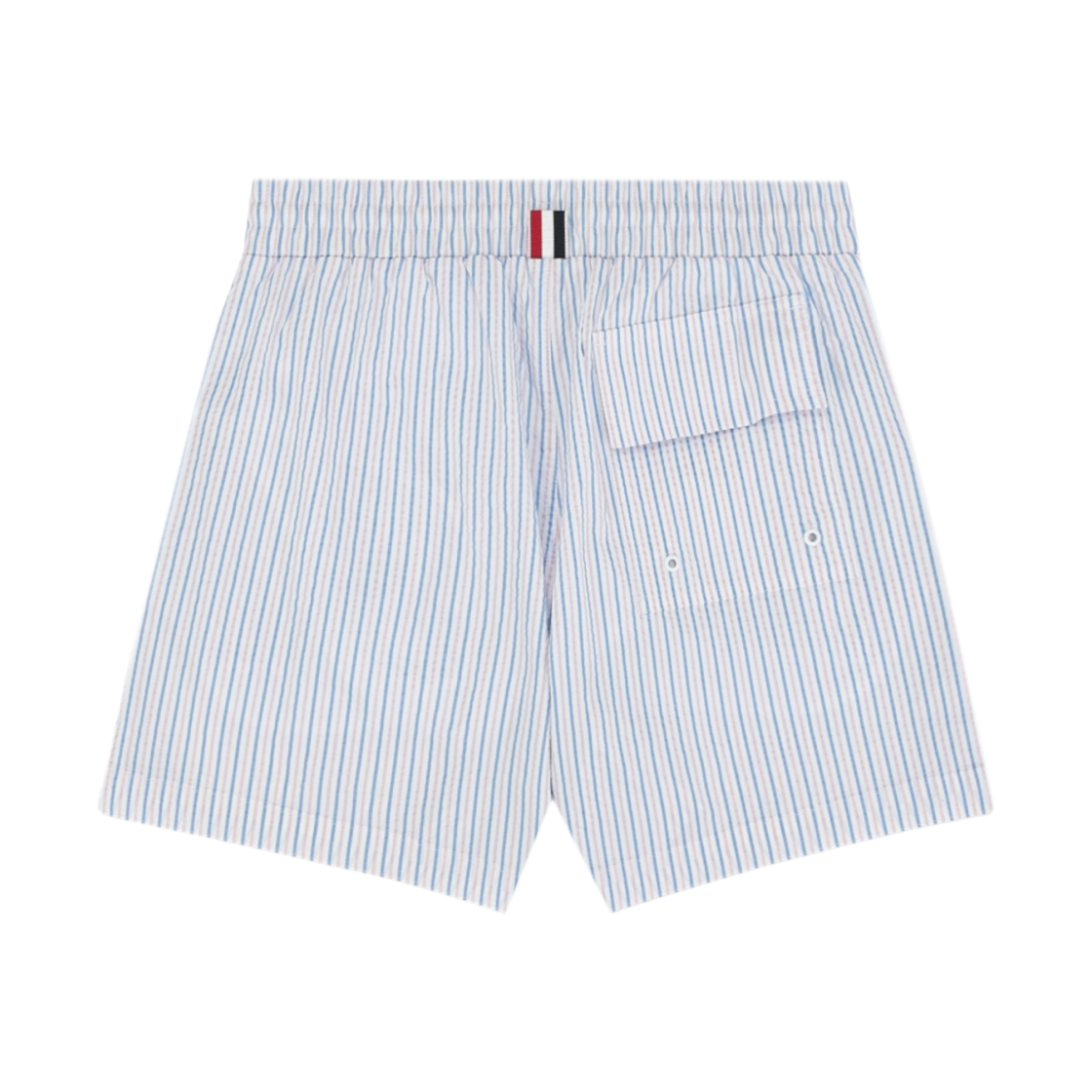 톰브라운 시어서커 스트라이프 드로우스트링 스윔 쇼츠 라이트 블루(Thom Browne Seersucker Stripe Drawstring Swim Shorts Light Blue) - 2