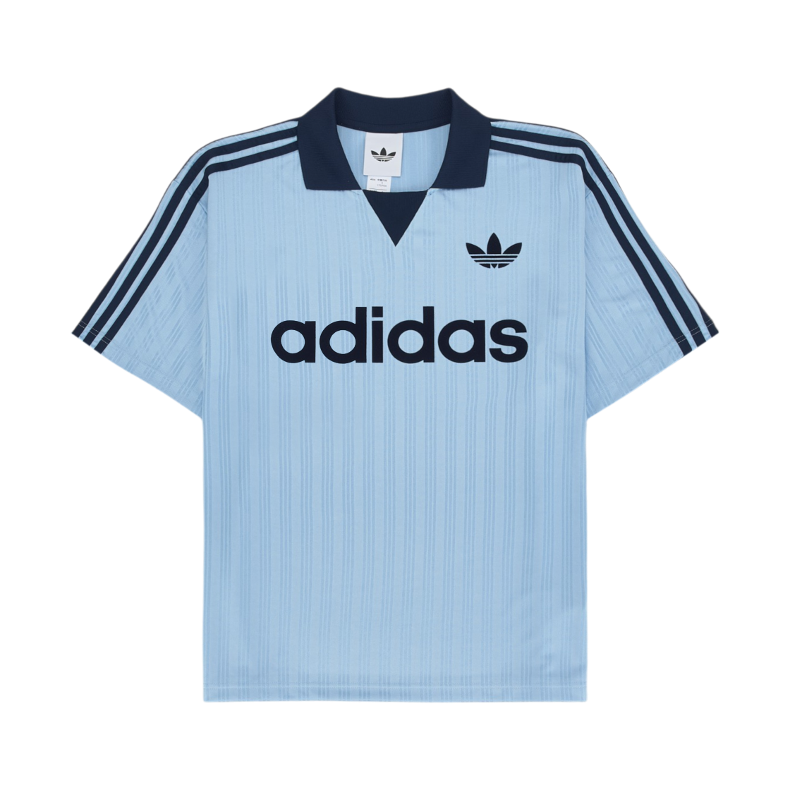 아디다스 오리지널스 칼라드 골리 탑 클리어 스카이 - KR 사이즈(Adidas Originals Collared Goalie Top Clear Sky - KR Sizing)