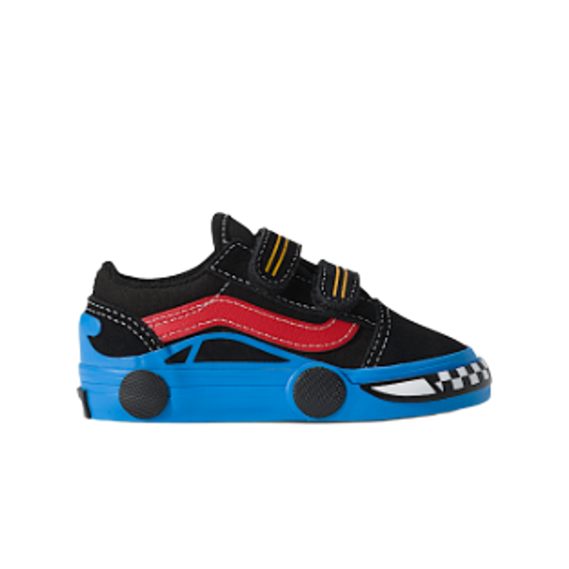 VN000EE7Y6 (TD) Vans Old Skool Velcro Car Black Blue