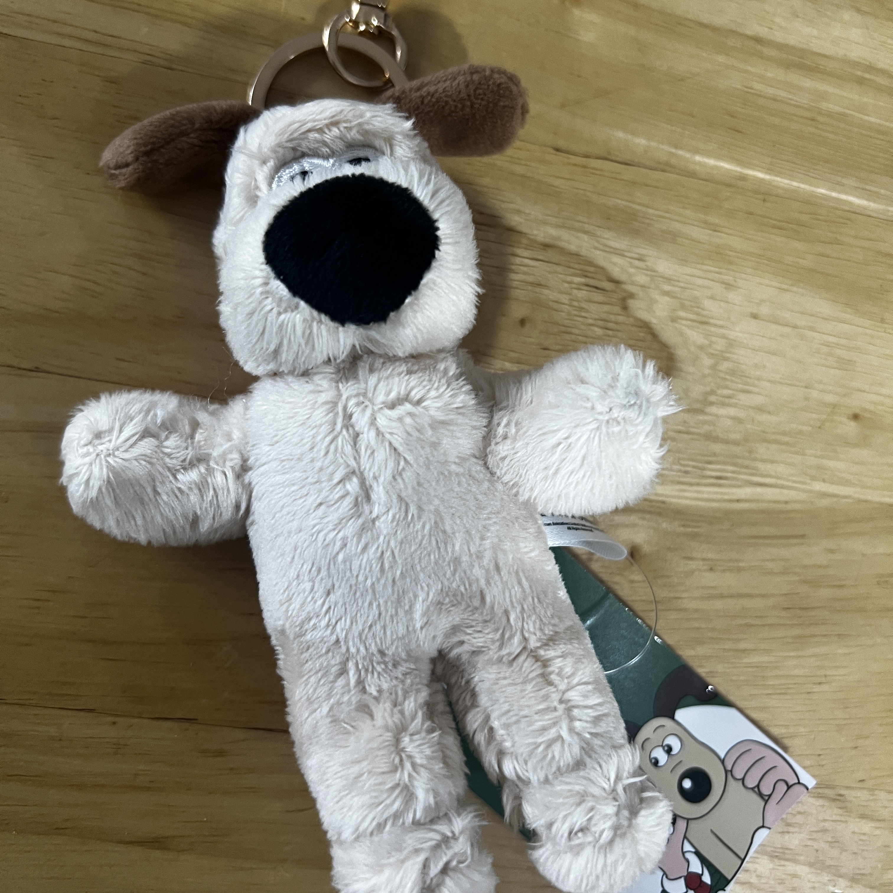 Dream C&C Wallace & Gromit Mini Keyring Plush 12cm 착용 스타일 - 2