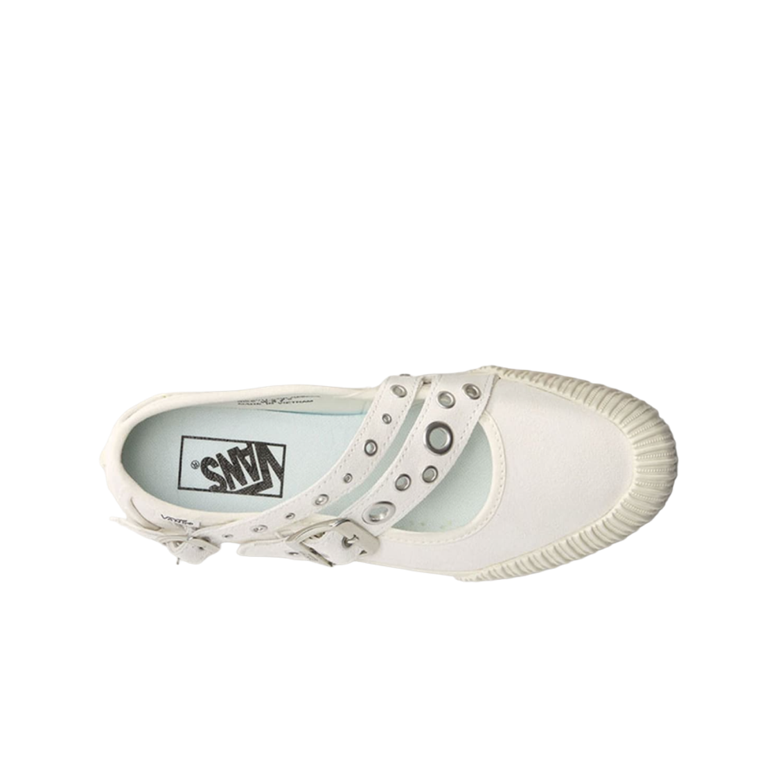 (W) 반스 메리 제인 스트랩 메탈 화이트((W) Vans Mary Jane Straps Metal White) - 2