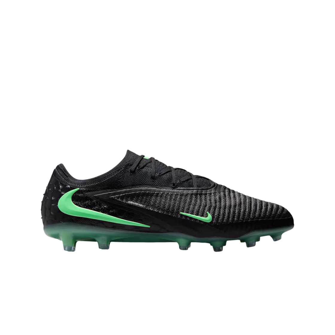 HQ2335-001 Nike Phantom 6 Low Elite AG Black Illusion Green