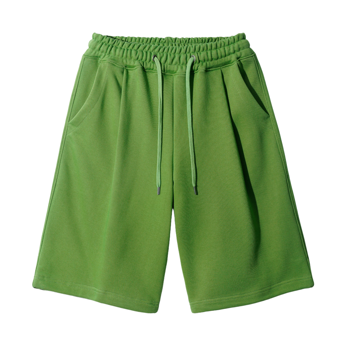 YKSP1451_olive_291 FP142 Slack one tuck half pants olive YKSP1451