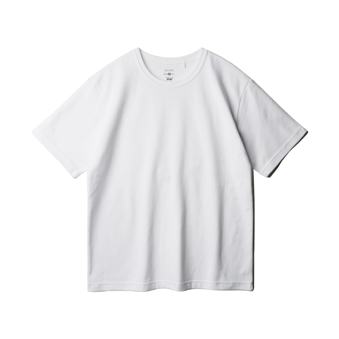 페플 워크베이직 더블코튼 무지 반팔 화이트 KHST1527(FP142 Workbasic Double Cotton Muji Short Sleeve White KHST1527)