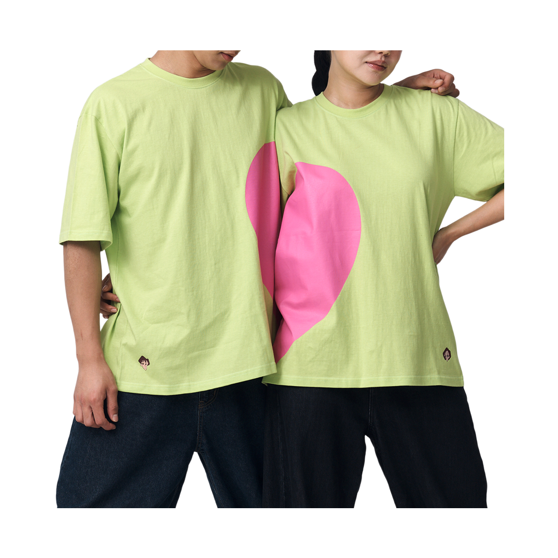 댄꼼마 짱구 닭살커플 반팔티셔츠 2팩(DANCOMMA Crayon Shin-chan Lovey-Dovey Couple Short-Sleeve T-Shirt 2-Pack) - 3