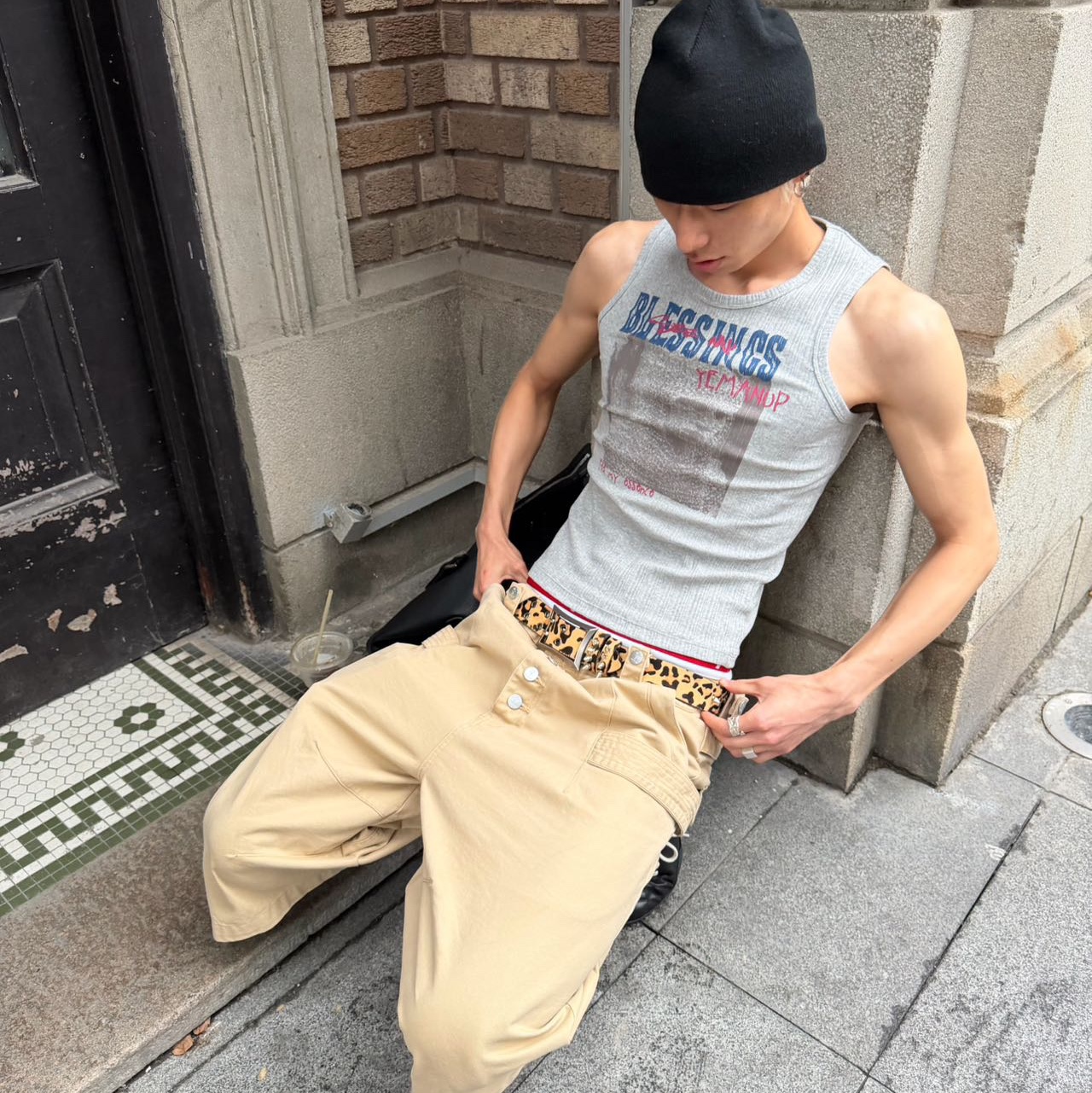 STEEPC Thursday*Long Bermuda Work Pants, Supreme Hanes Boxer Briefs Black (4 Pack) 착용 스타일 - 4