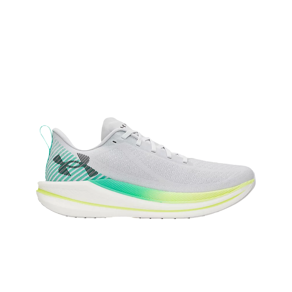 6000007-017 Under Armour UA Velociti SPD 5 Running Shoes Halo Gray Green Mode Black