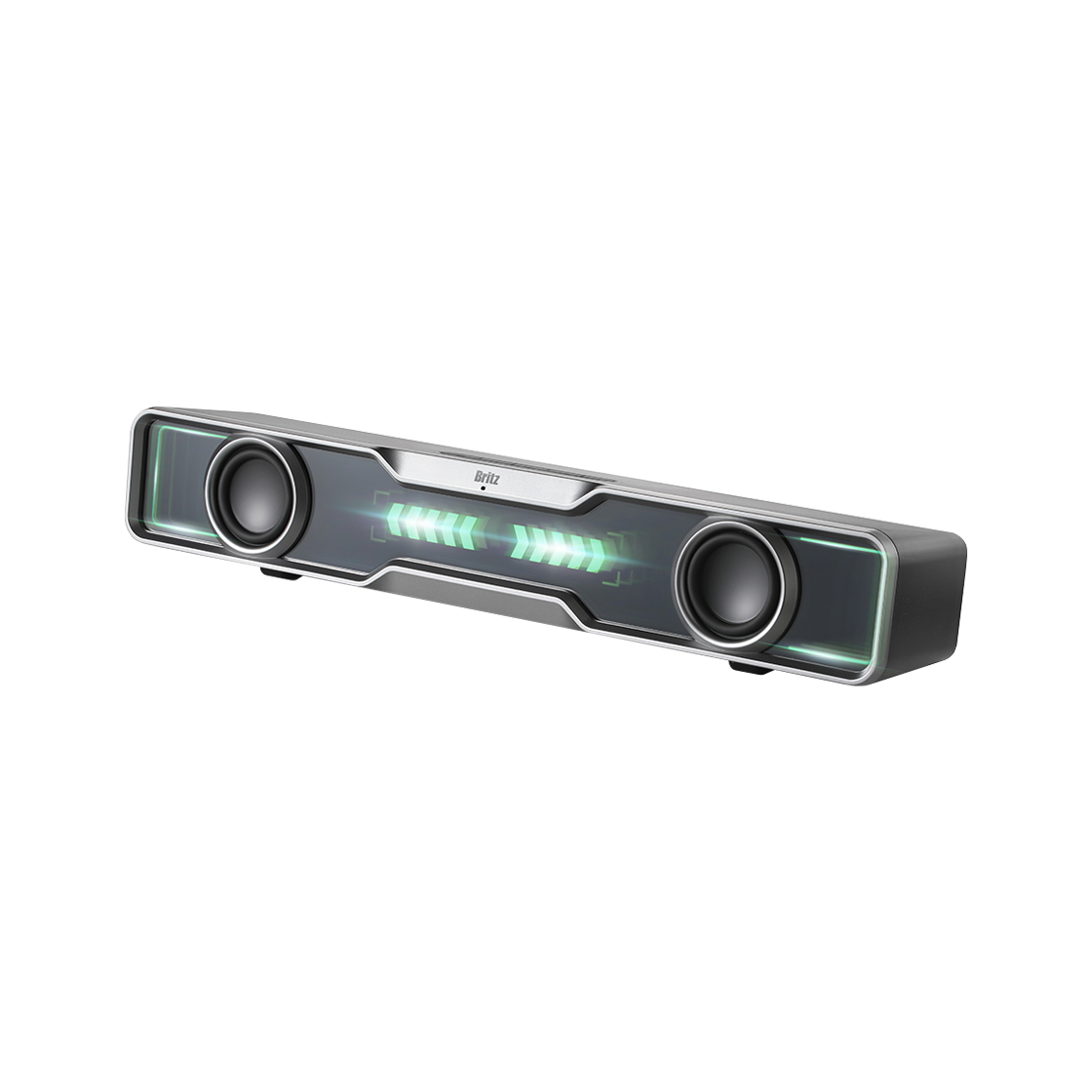 브리츠 BR-MARK2 블루투스 5.4 게이밍 사운드바 스피커 블랙(Britz BR-MARK2 Bluetooth 5.4 Gaming Soundbar Speaker Black) - 2