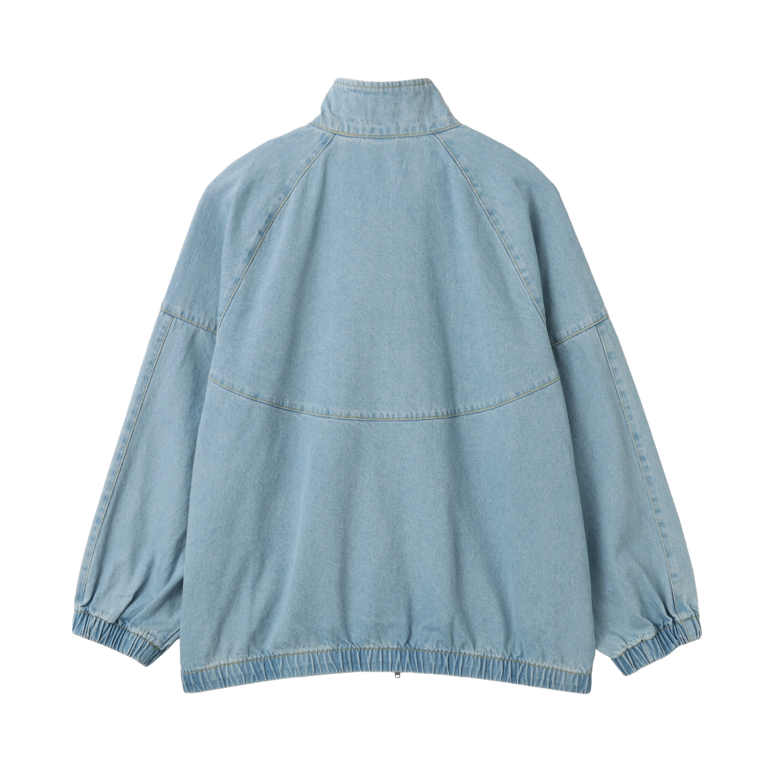(W) 나이키 윈드러너 오버사이즈 데님 자켓 라이트 아머리 블루 워크 블루 - 아시아((W) Nike Windrunner Oversized Denim Jacket Light Armoury Blue Work Blue - Asia) - 2
