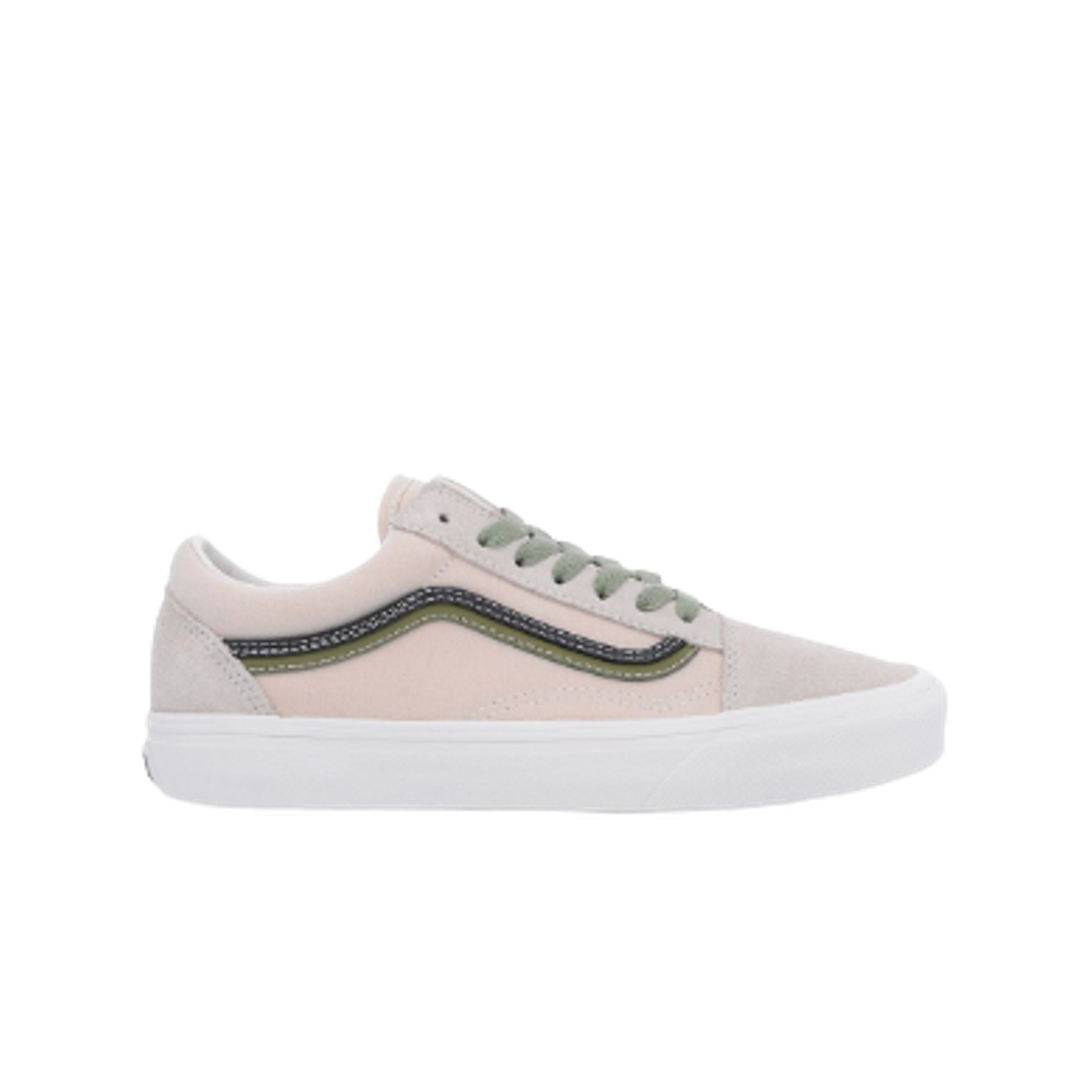 VN000EG8GIW Vans Old Skool DS Suede Canvas Creme Brule Neutral Olive