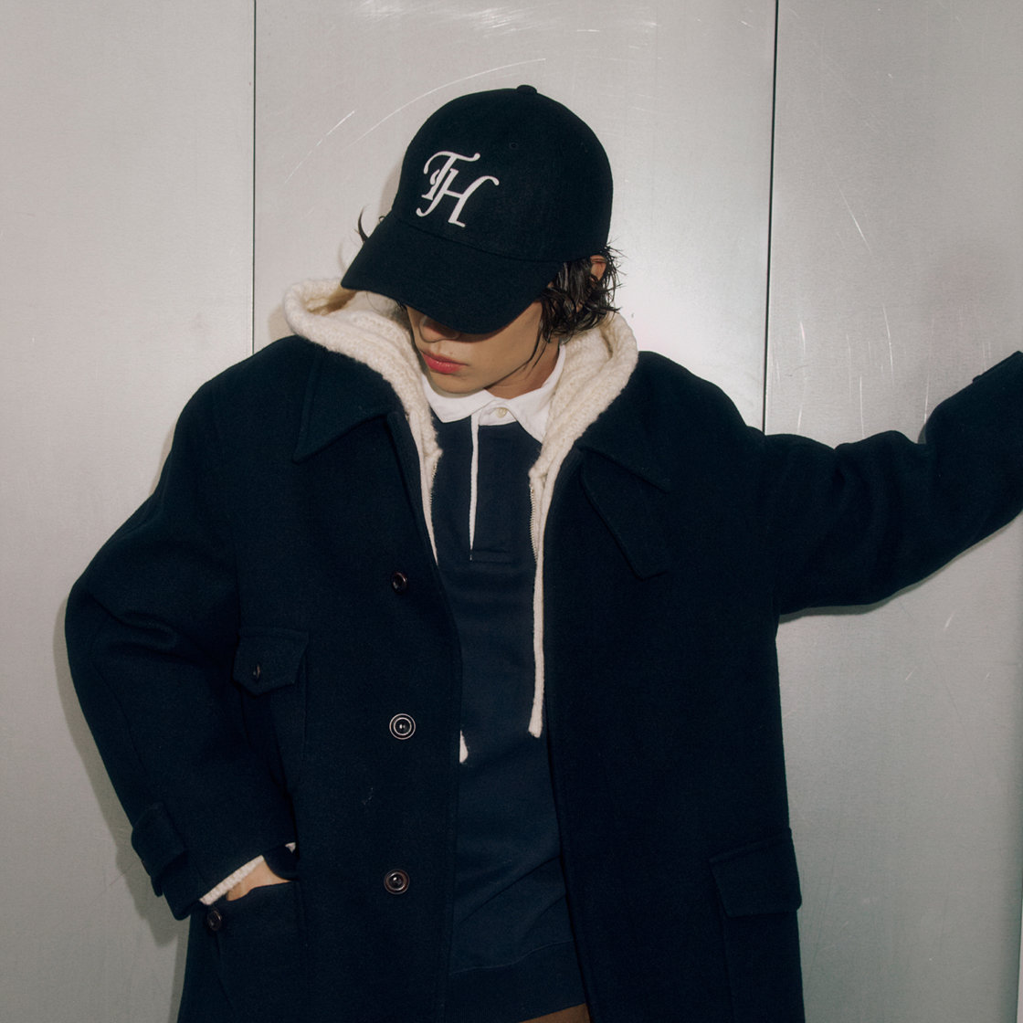 트래픽하모니 울블랜드 TH 아플리케 로고 딥핏 볼캡 블랙(Traffic Harmony Wool Blend TH Applique Logo Deep Fit Ball Cap Black) - 3