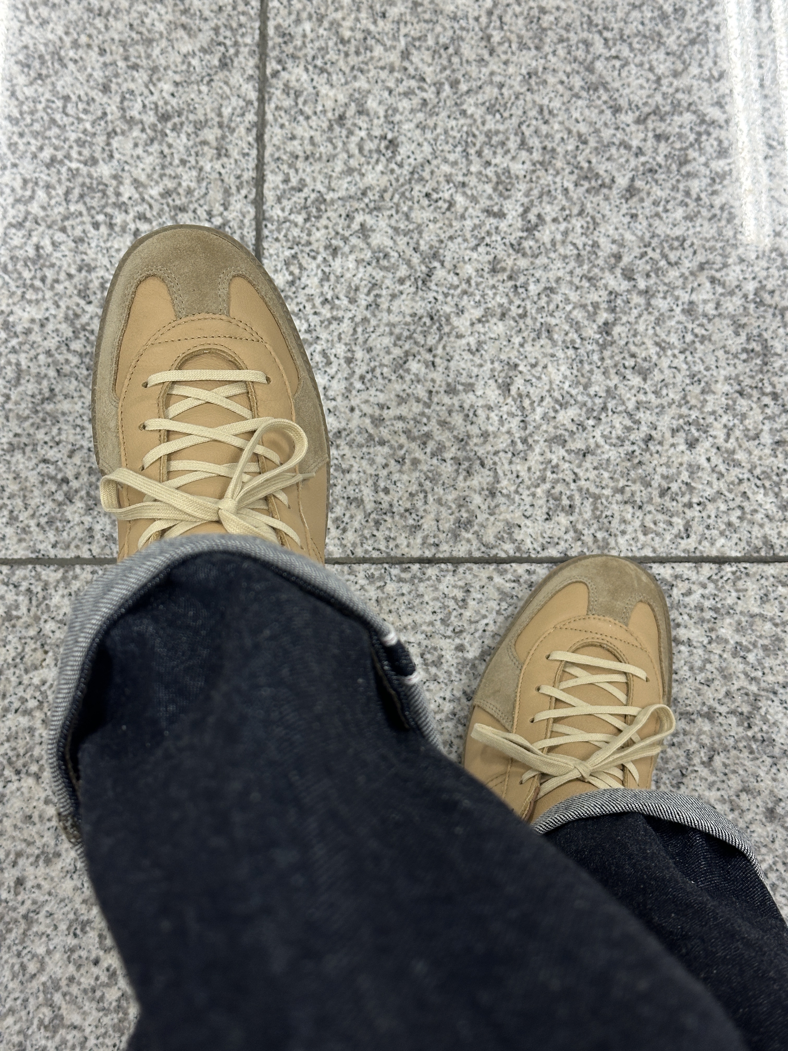 Reproduction of Found German Military Trainer 1700L Light Beige 착용 스타일 - 2