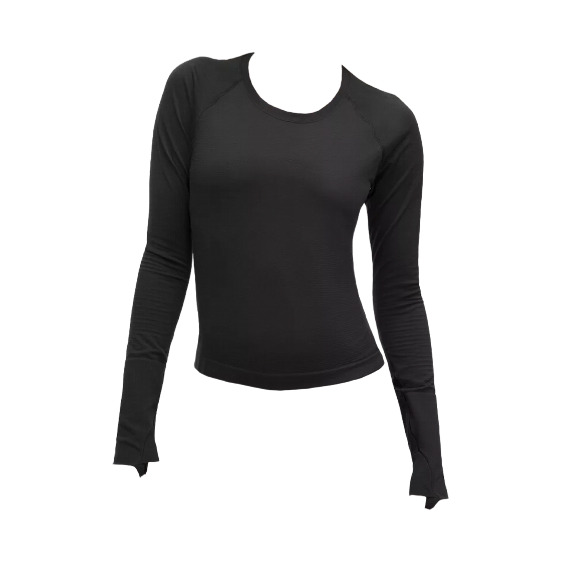 LW3HHIS (W) Lululemon Swiftly Tech Long Sleeve Shirt 2.0 Waist Length Black