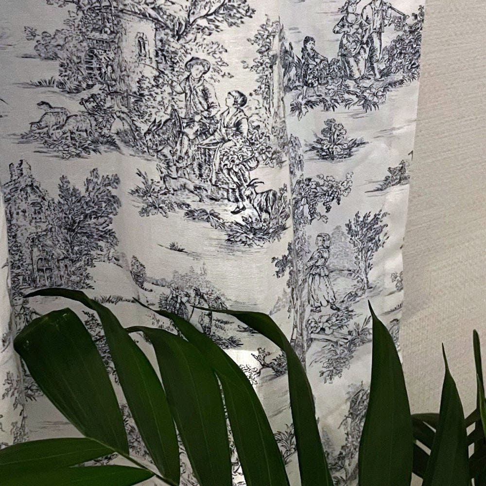 무성화 션 명화 빈티지 가리개 린넨 커튼 142x150cm(MUSEONGHWA Sean masterpiece vintage linen curtains 142x150cm) - 2