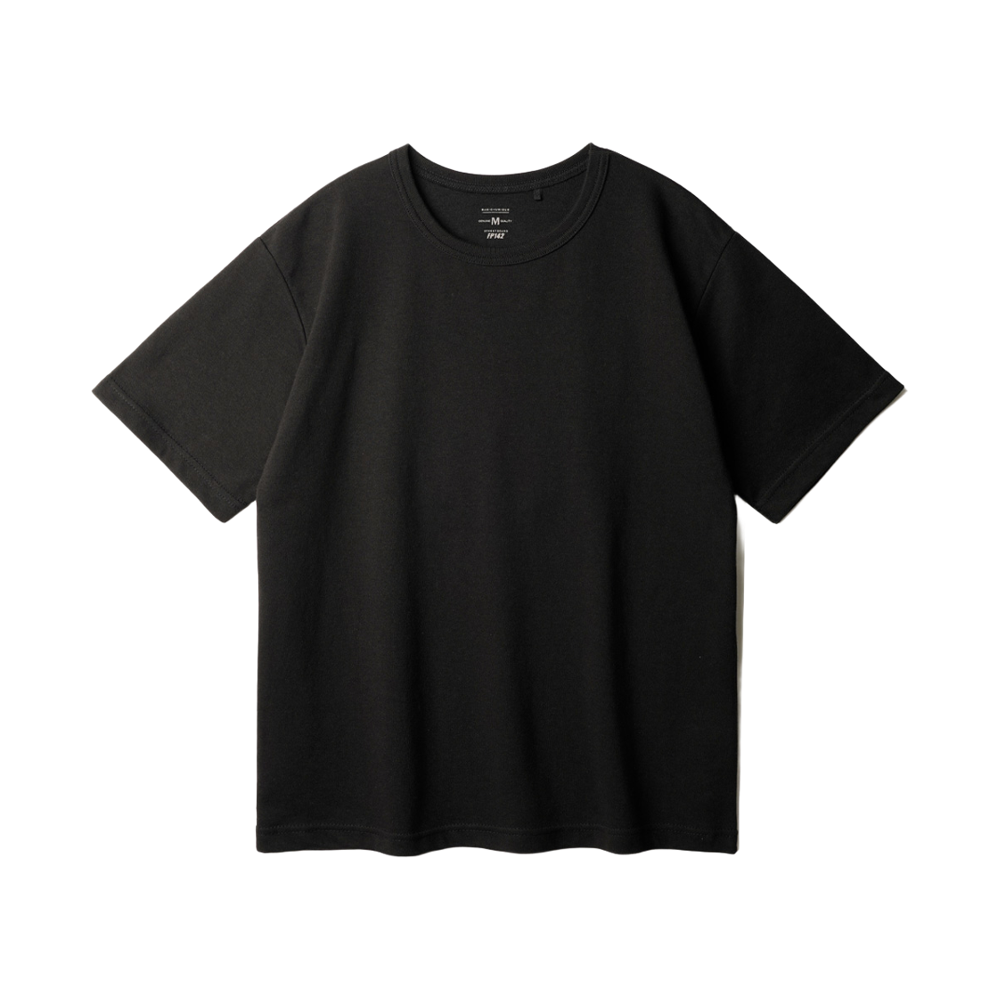 페플 워크베이직 더블코튼 무지 반팔 블랙 KHST1527(FP142 Workbasic Double Cotton Muji Short Sleeve Black KHST1527)