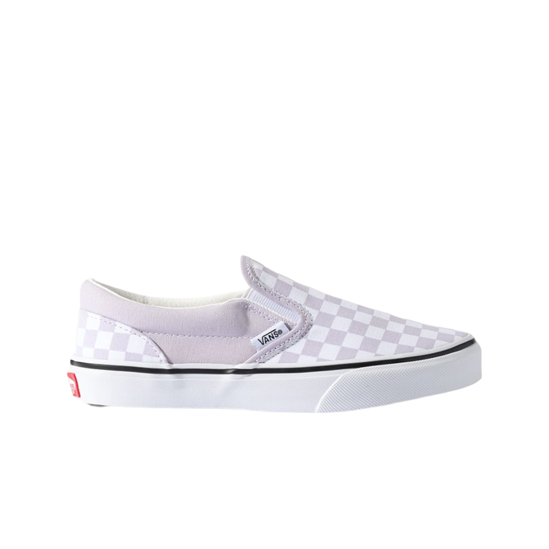VN000D0JEMY (Kids) Vans Classic Slip-On Color Theory Checkerboard Purple