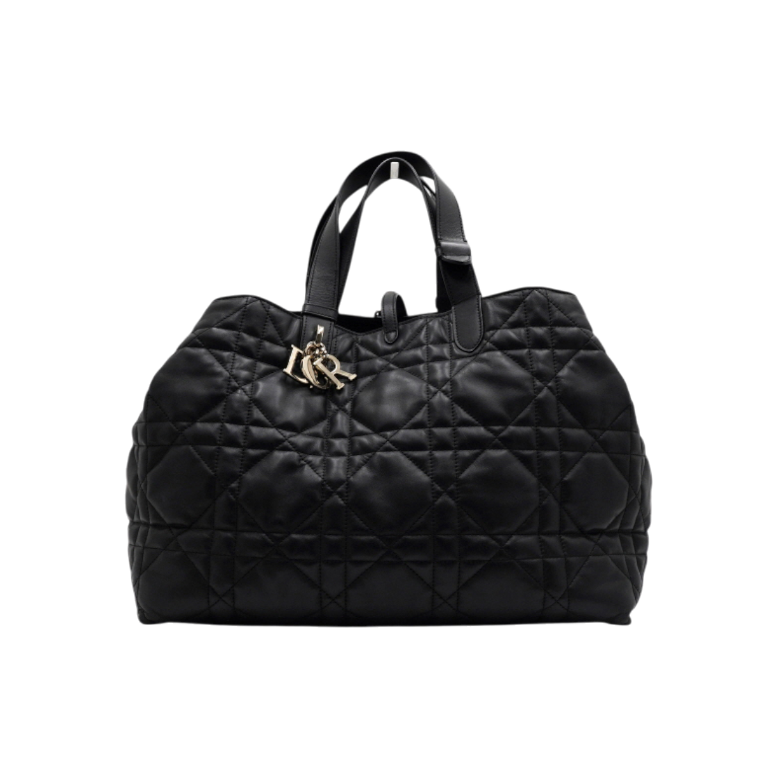 ITR4T4DT9H2V Dior M2820OSHJ M900 Black Macro Cannage Toujours Large Tote Bag