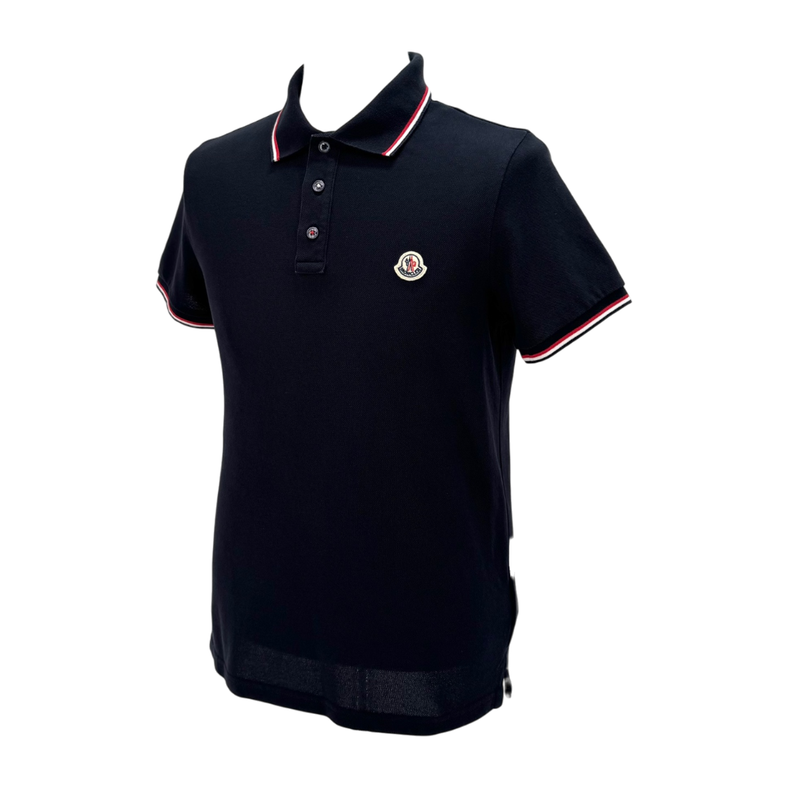 ITACN7QDGEKW Moncler Short Sleeve Polo Shirt Navy