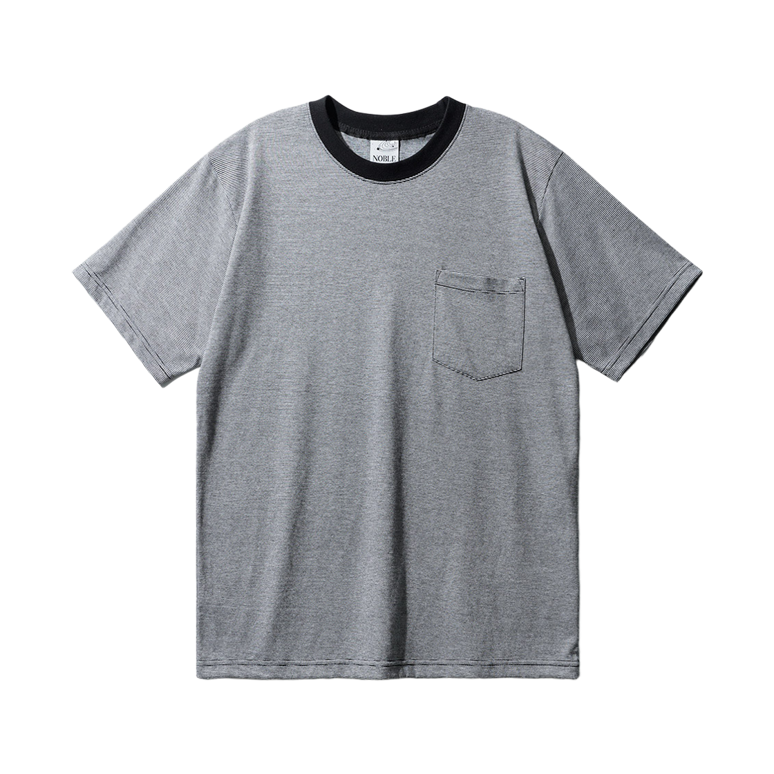 페플 오르빗 씬 스트라이프 포켓 반팔티 그레이 KHST1472(FP142 Orbit thin stripe pocket half sleeve t-shirts grey KHST1472)