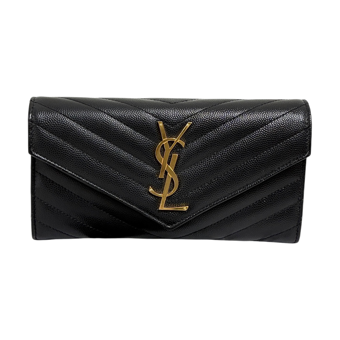 ITG69DNEJTD9 Saint Laurent Monogram Women Long Wallet Black 372264