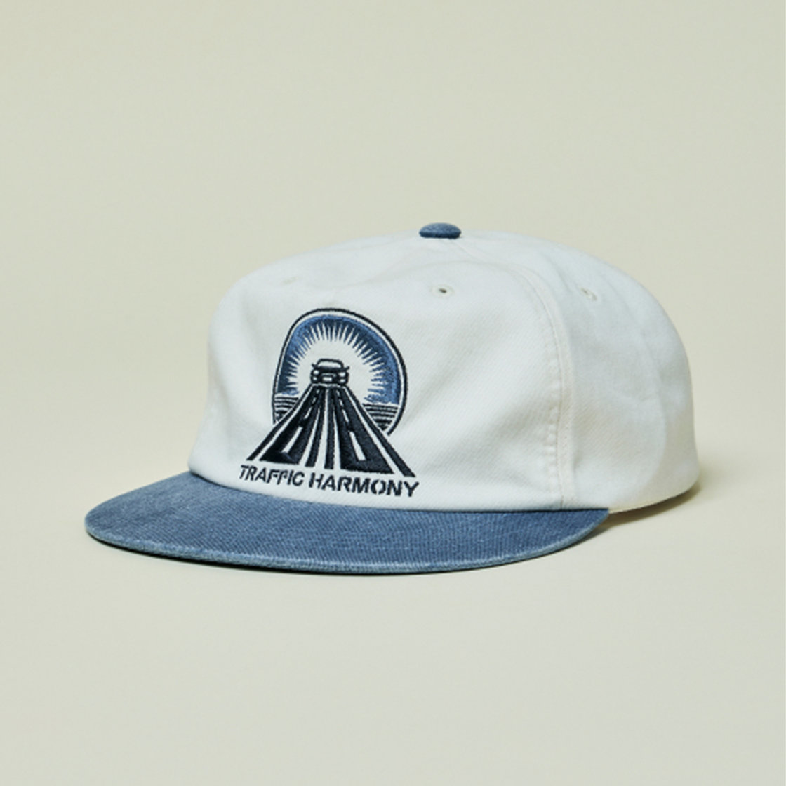 트래픽하모니 드라이브 로고 트러커햇 아이보리&네이비(Traffic Harmony Drive Logo Trucker Hat Ivory & Navy) - 4
