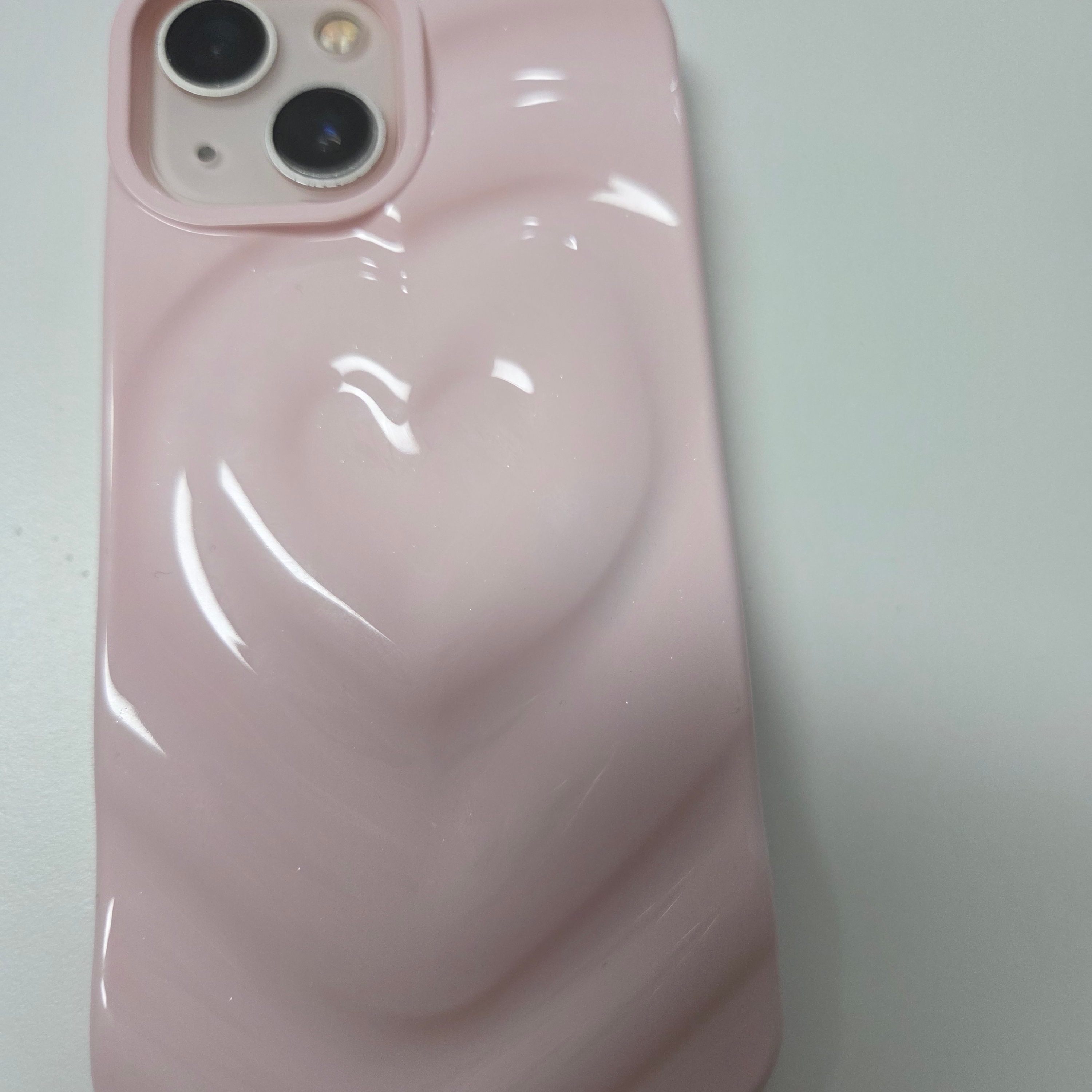 NINETEENFRIDAY 3D Heart Case - Pink (Iphone) 착용 스타일
